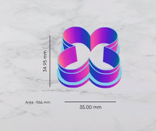 Load image into Gallery viewer, BG 4 Petal Daisy Outline Polymer Clay Cutters