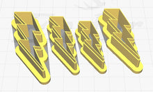 Load image into Gallery viewer, BG Lightening Bolt Polymer Clay Cutters