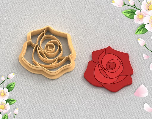 CC Rose Flower Polymer Clay Cutters