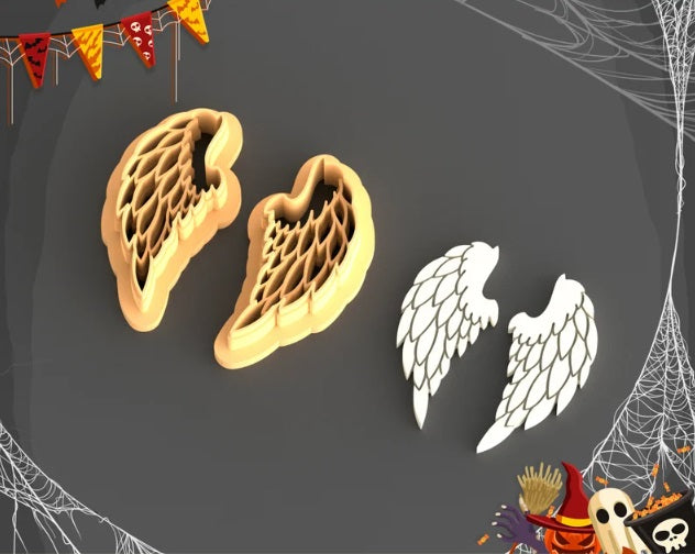 CC Angel Wings (Pair) Polymer Clay Cutters