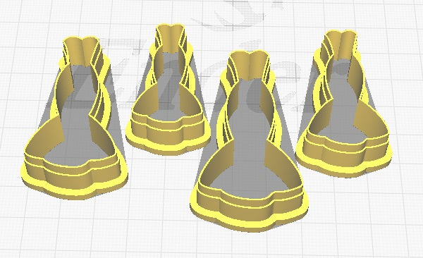 FC Dress 2 Polymer Clay Cutters