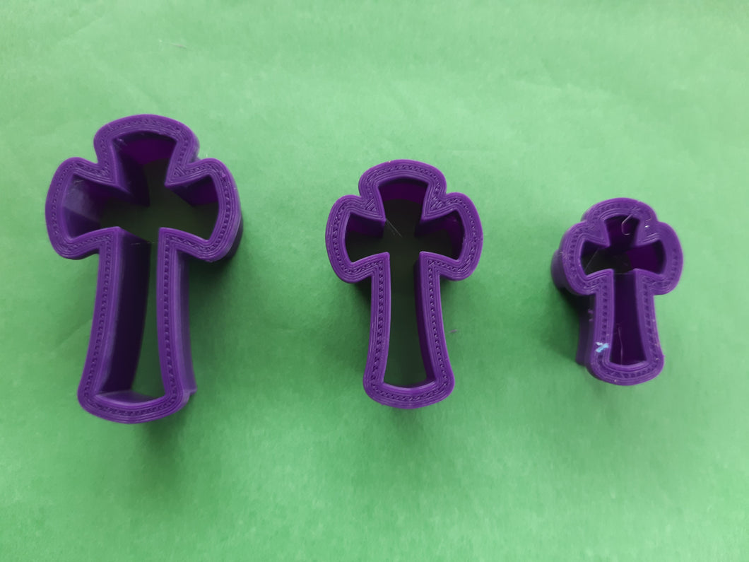 Halloween Cross (2) Polymer Clay Cutters