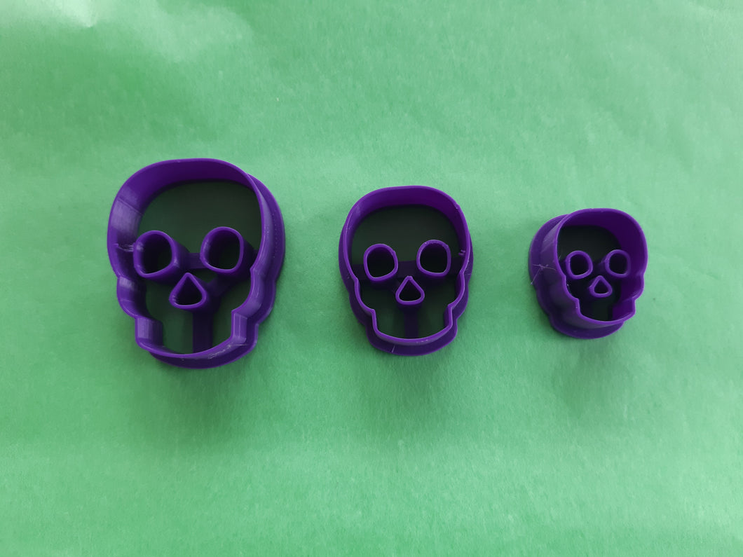Halloween Skull Polymer Clay Cutters