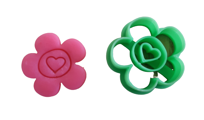 Valentine Flower Polymer Clay Cutters
