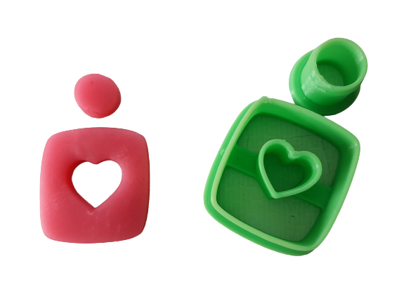 Valentine Heart Combo Polymer Clay Cutters