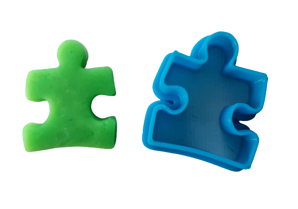 BG Awareness Puzzle Piece Polymer Clay Cutters
