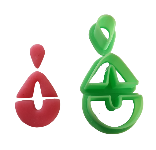 3 Piece Oval Dangle Earring Polymer Clay Cutters