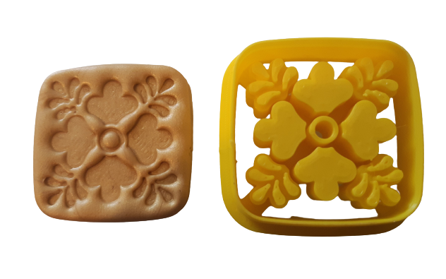 FC Mediterranean Tile 4 Polymer Clay Cutters