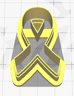 FC Awareness Ribbon Polymer Clay Cutters