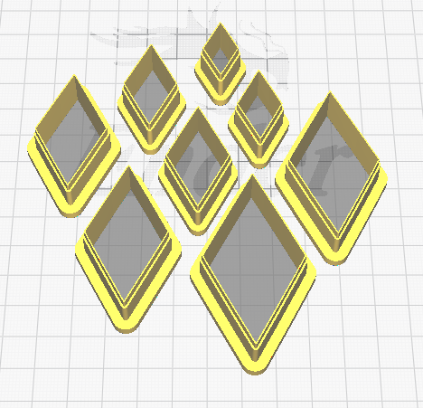 BG Diamond Polymer Clay Cutters