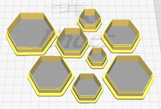 BG Hexagon Polymer Clay Cutters