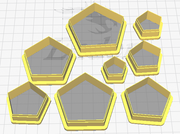 BG Pentagon Polymer Clay Cutters