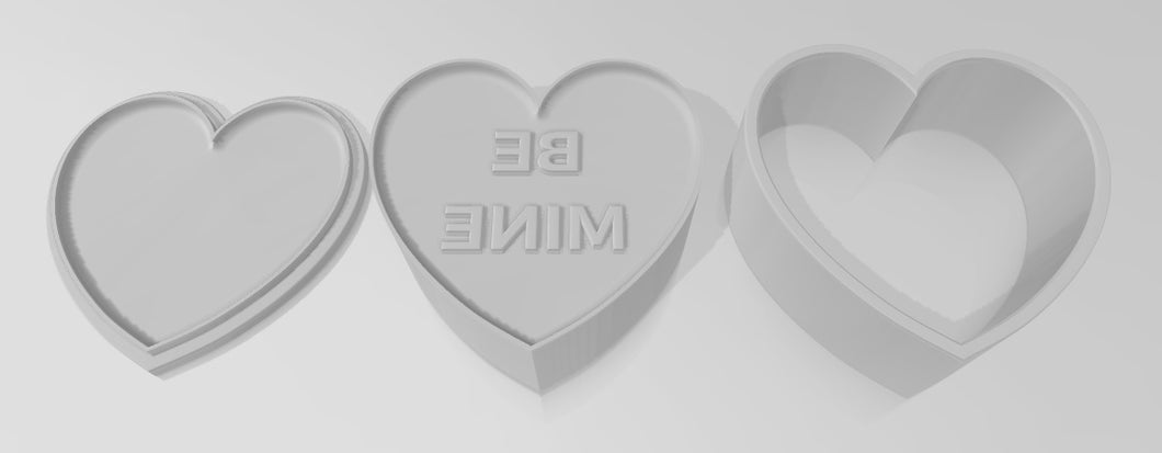 Be Mine Heart Plunger Bath Bomb Mould