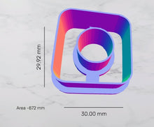 Load image into Gallery viewer, BG Retro Square Donut Polymer Clay Cutters
