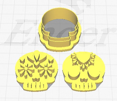 Halloween Candy Skull Cutters & Stamp Set