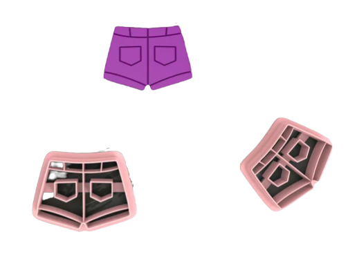 FC Short Pants Polymer Clay Cutters