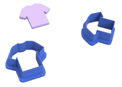 FC T-shirt Polymer Clay Cutters