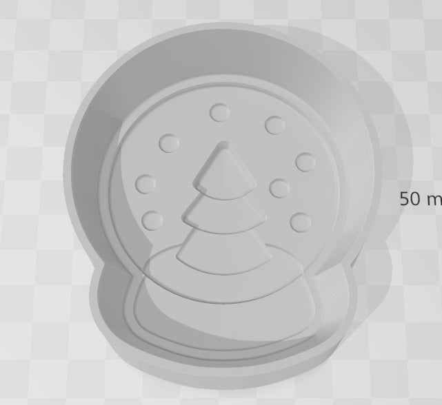 Snow Globe 2 Bath Bomb Mould