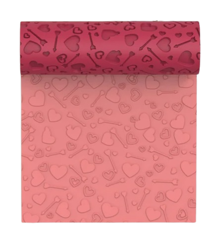 Hearts & Arrows Polymer Clay Textured Roller