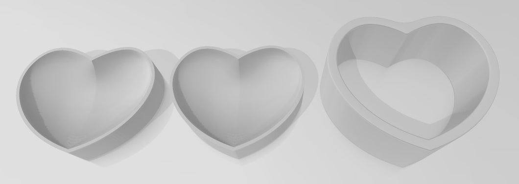 Rounded Heart Bath Bomb Mould