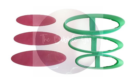 Long Oval Barrette Polymer Clay Cutters