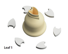 Load image into Gallery viewer, CC Micro Flowers &amp; Leaves Stud Polymer Clay Cutters
