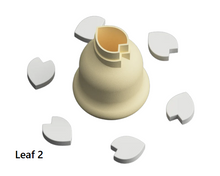 Load image into Gallery viewer, CC Micro Flowers &amp; Leaves Stud Polymer Clay Cutters
