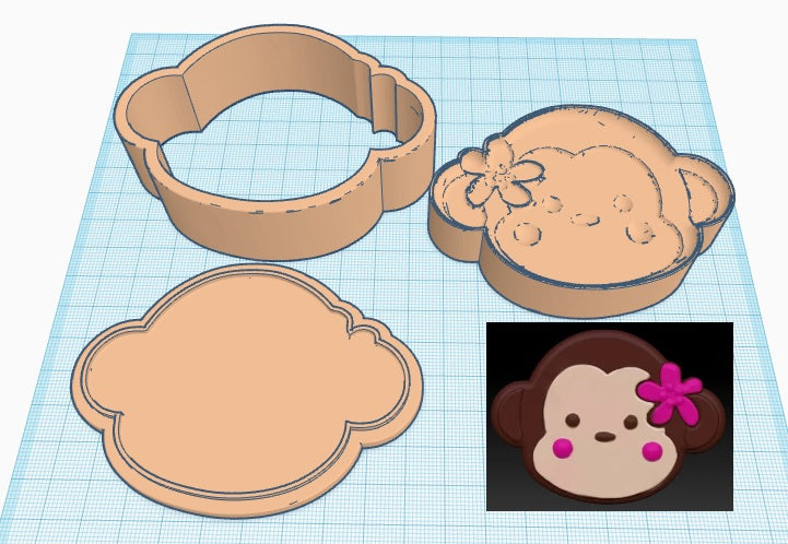 Monkey Plunger Bath Bomb Mould