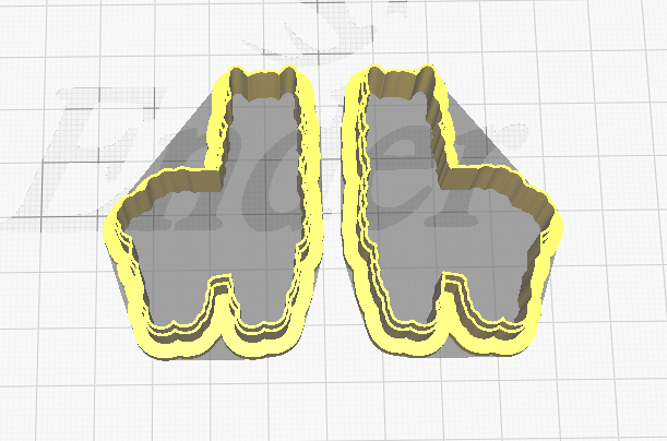 FC Lama (Pair) Polymer Clay Cutters