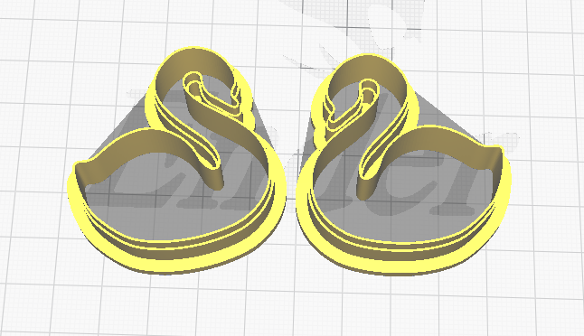 FC Swan (Pair) Polymer Clay Cutters