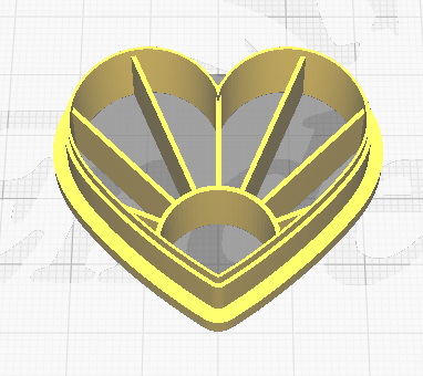 Sun Heart Polymer Clay Cutters