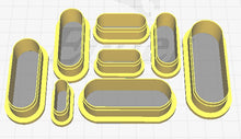 Load image into Gallery viewer, BG Thin Oblong Polymer Clay Cutters
