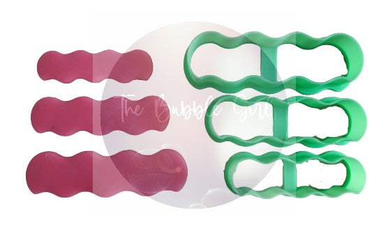 FC Wave Barrette Polymer Clay Cutters