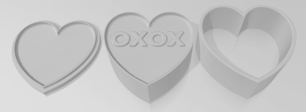 XOXO Heart Plunger Bath Bomb Mould