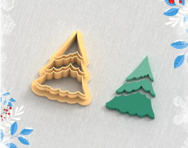 CC Christmas Tree (3 piece) Cutter Polymer Clay Cutters