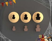Load image into Gallery viewer, CC Micro Haunted House Polymer Clay Cutters
