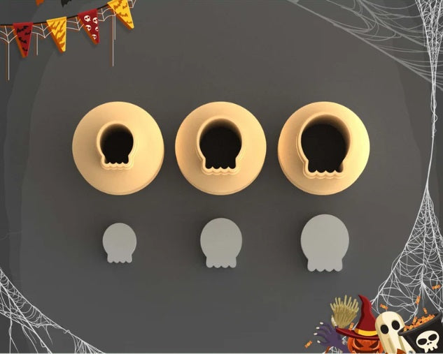 CC Micro Skull Polymer Clay Cutters